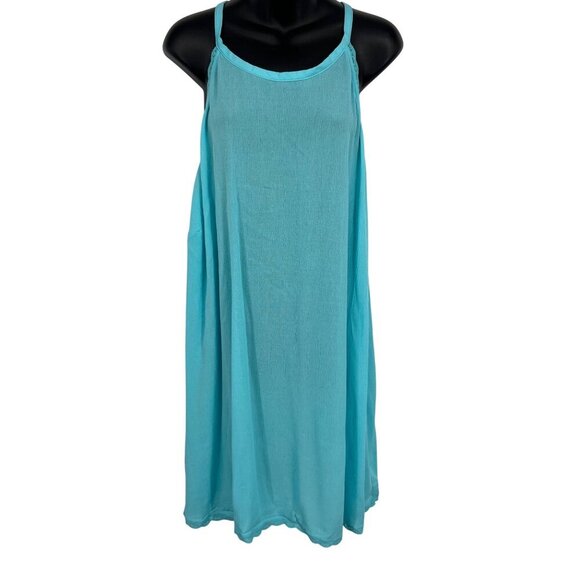 Torrid Women Plus Blue Sleeveless Goddess Tank Top 5 5X Rayon Women NWT New - Picture 1 of 9